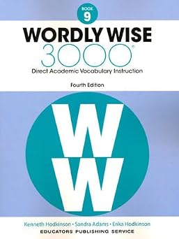 Wordly Wise 3000 Book 9 Student Book, 4th Edition ISBN 9780838877098
