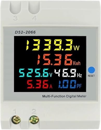 Compteur d'énergie monophasé AC 40-300V 100A avec transformateur de courant externe CT