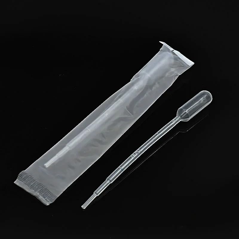Sterile Pasteur Pipette Plastic Straw Sterile LDPE Dropper Easy Tearing Individually Wrapped 1ml/2ml/3ml/5ml/10ml 100 / PK(10ml 50pcs)