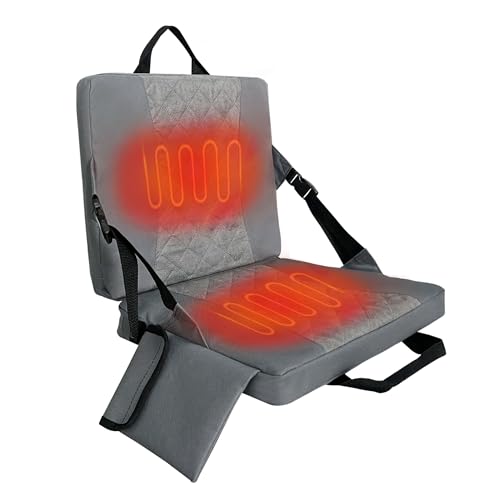Heated Bleacher Seat Cushion, USB-Powered Foldable Pad