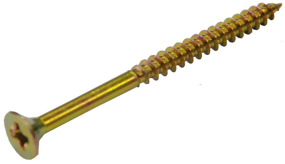Tornillos para madera y aglomerado, 6 x 140 mm, cabeza avellanada POZIDRIV (caja de 200)