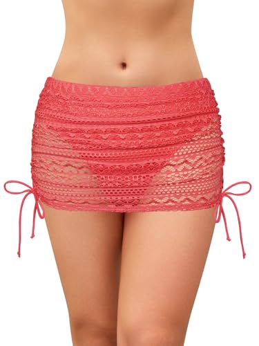 Robe de bain femme avec dentelle au crochet et culotte intégrée pour la plage