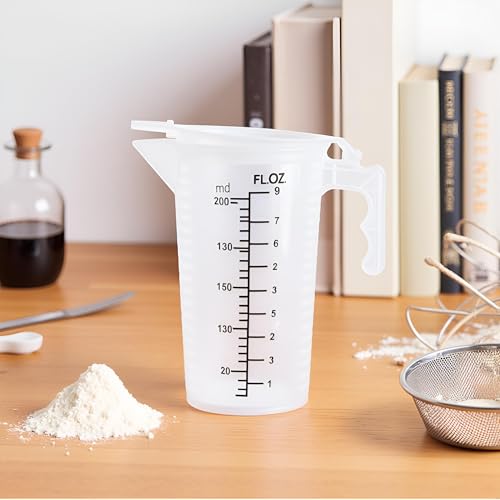 Vaso medidor transparente con tapa 250 ml miniatura 5