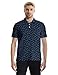 MDLBNSI Funny Golf Shirt for Men Funny Golf Polo for Men Performance Polo Shirts Skeleton Navy 2XL