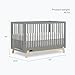 Dream On Me Hygge 5-in-1 Convertible Full-Size Baby Crib in Sea Grass & Vintage Oak, GreenGuard Gold & JPMA, Converts to Toddler, Day & Full-Size Bed, Adjustable Mattress Heights, Modern Nursery