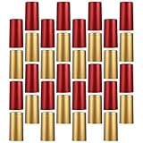TOKIDNY 200 Stck Teiliges Weinflaschen Schrumpfkappen Hitzeversiegelnde Schrumpfverschlüsse Luftdichte Flaschenversiegelung Geeignet für Weinläden und Heimgebrauch Rot und Gold Einfache
