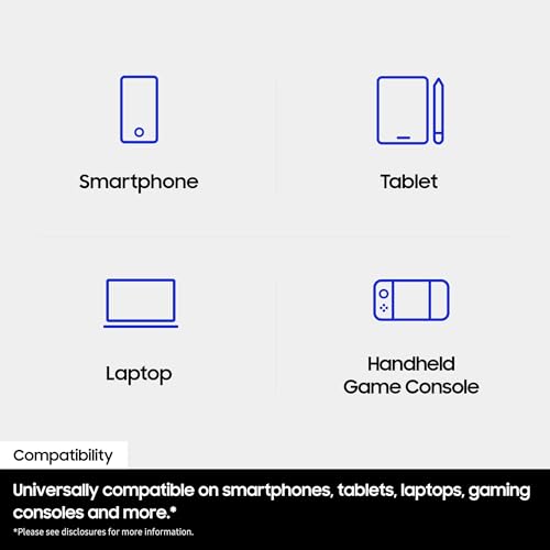 Image of Samsung T7 microSDXC, 1TB, 170 MB /s Read, A2, U3, V30, Memory Card for Gamers & Video Creators, Compatible with Smartphone, Tablet, Laptop, Action Camera, Drone & Gaming Console (MB-MB1T0T /WW)