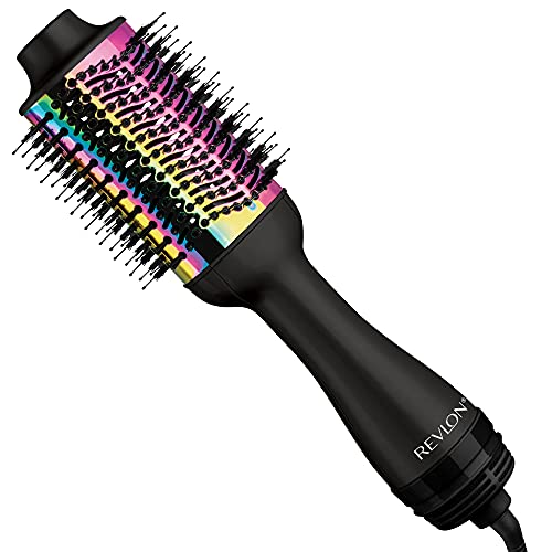 REVLON One-Step Hair Dryer and Volumizer Hot Air Brush, Rainbow Gold Edition, 1 Count