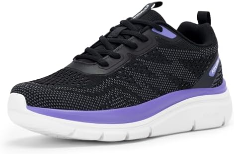 FitVille Damen Sneaker Weit Walkingschuhe für Breite Füße Atmungsaktive Sportschuhe Leichte Laufschuhe Dämpfung Bequeme Schuhe Outdoor Fitness Jogging