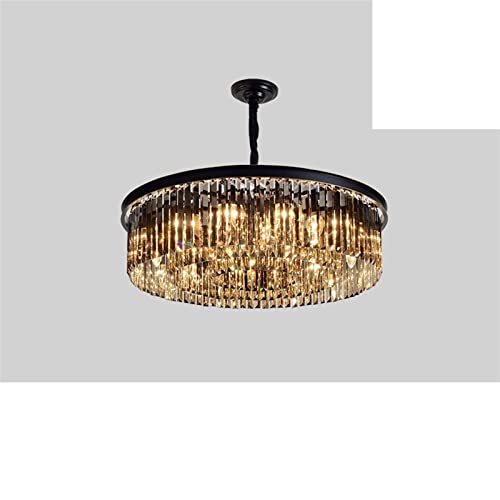 Lustre en cristal luxueux style nordique grand éclat pour séjour