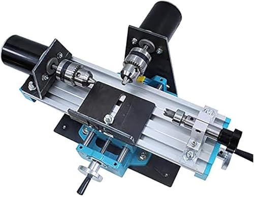 Máquina de torno de metal, herramienta de fresado de alta precisión, 7000 RPM y 7 velocidades ajustables, para carpintería de bricolaje, aficionados al hogar