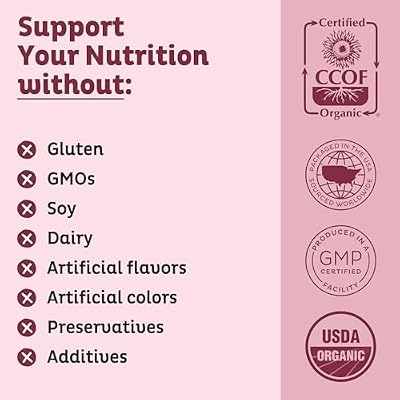 KOS Organic Beet Root Powder, USDA Certified - Superfood Plant Based Beetroot Ingredient for Stamina Increasing, Circulation - Non-GMO, Soy & Gluten-Free, 50 Servings Bag