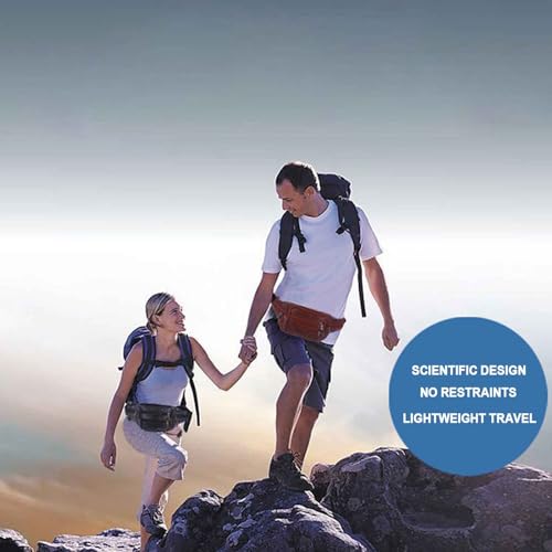 LFWATAXY 1 pochete de couro, bolsa de cinto, multifuncional, pochete de couro, ajustável, tiracolo p