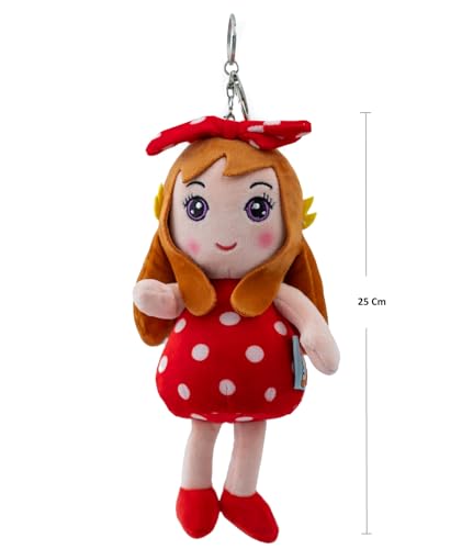 Image of Babique Doll Hanging and Keychain Stuffed Plush Animal | Super Soft Toy | for Kids Birthday Gifts, Baby, Kids, Boys /Girls and Women (25 cm)
