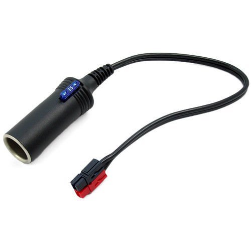 Valley Enterprises Cigarette Lighter Power Socket with Internal 15 Amp ATC Fuse, with Anderson Power Connectors, Wire 16 Gauge