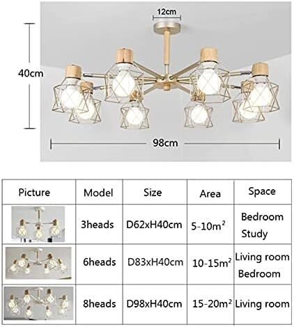 LED Modern Chandelier Lamp, V intage Chandelier Loft Spider Lustre Chandeliers Adjustable Compatible with Living Room Lighting ?