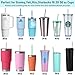 10 Pack Swirl Straws for Starbucks Tumbler, Reusable 11