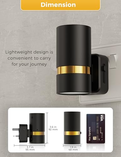 LOHAS-LED Night Light Plug in Wall, 1 Pack, Dimmable Nightlight, Dusk to Dawn Sensor, Brightness Adjustable 0-100LM, 3000K Warm White, Plug-in Modern Night Light for Hallway Bedroom Stair Bathroom - Cosy Home Interiors LOHAS-LED Night Light Plug in Wall, 1 Pack, Dimmable Nightlight, Dusk to Dawn Sensor, Brightness Adjustable 0-100LM, 3000K Warm White, Plug-in Modern Night Light for Hallway Bedroom Stair Bathroom - Image 8