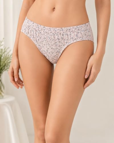 Image of London Hills Panty Set for Women Super Combed 100% Pure Cotton | Underwear for Women Combo | Seamless Panties for Woman | Lingerie for Women's Combo | Hipster Panty'| Pack of 3, Colors May Vary