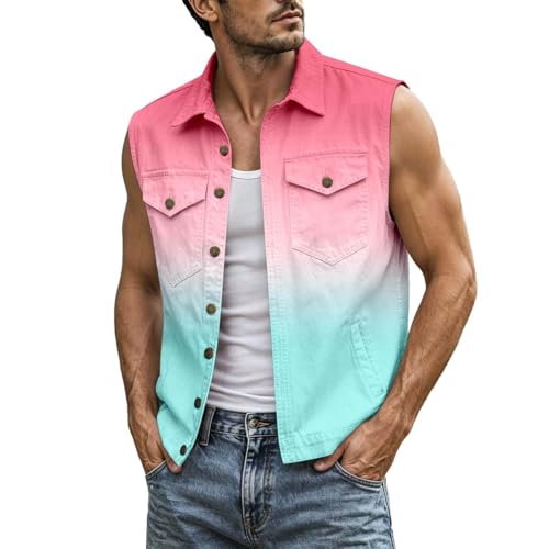 Chemise sans manches dégradée sans poches au design épuré et moderne