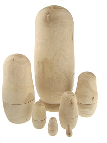 Muñecas Rusas En Blanco de 7 piezas