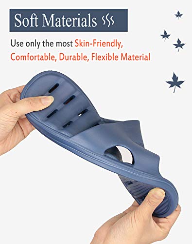 Image of Women's Shower Slipper, Quick Drying Non-Slip Slippers, Bathroom House & Pool Sandals, In-Door Slipper for Gym, Soft Sole, Beige, Size S, M, L, XL