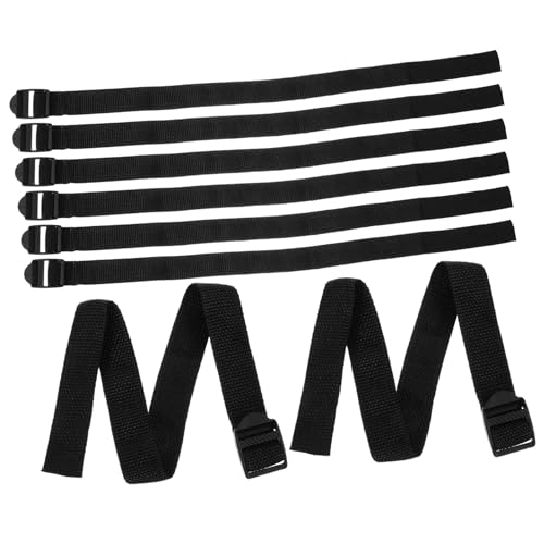 8pcs Lawn Spike Laces Garden Shoes Spikes Sand Tilting Plate Aeration Manual Lawn Aerators Aerate Lawn Patio Aerator Shoes Strap Lawn Air Aerator Tool Lawn Mowing Shoes Nylon Black