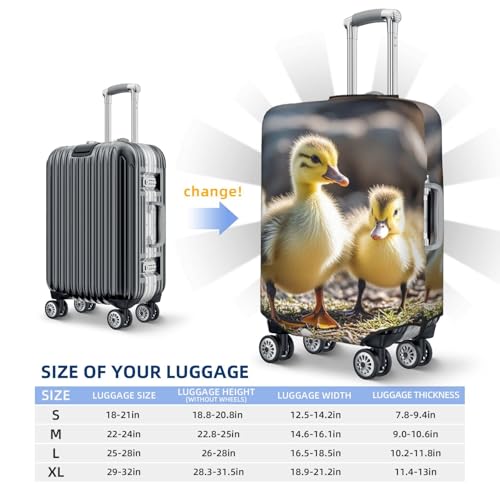 Luggage Cover Washable Elastic Suitcase Covers cute baby ducks Travel Baggage Cover Fashion Anti-scratch Suitcase Protector Decoraitve Covers Fits 18-32 Inch Luggages X-Large2