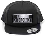 Conspiracy Tee Parking Enforcement Hat, Parking Enforcement Cap, Reflective Imprint. Black