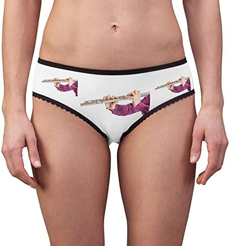 SpreadPassion Transverse Flute Panties, Transverse Flute Underwear, Briefs, Cotton Briefs, Funny Underwear, Panties For Women