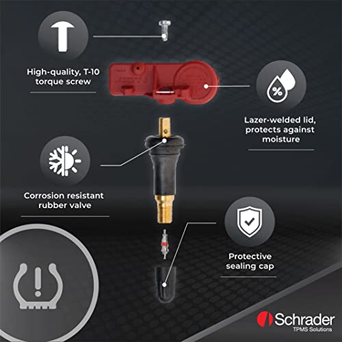 Schrader 20398 Snap-In Oe Replacement Tire Pressure Monitoring (Tpms) Sensor 315 Mhz - Chrysler, Dodge, Jeep, Fiat, Ram 56029398Ab, 6241067Aa & Ab, 53351971, 68406837Aa (Pack Of 1) #TOP4