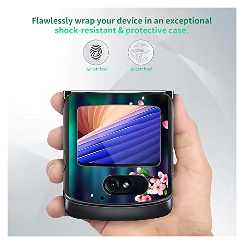Case For Motorola Razr 5G Case, For Moto Razr 5G Flip Phone Case, Slim Lightweight Hard Pc Shookproof Protection Anti-Scratch Cover For Motorola Moto Razr 5G Flip Phone (2020) Xt2071,Butterfly Forest #TOP2
