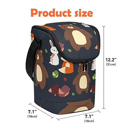 Bolsa de almuerzo bonita con estampado de animales duradera 5