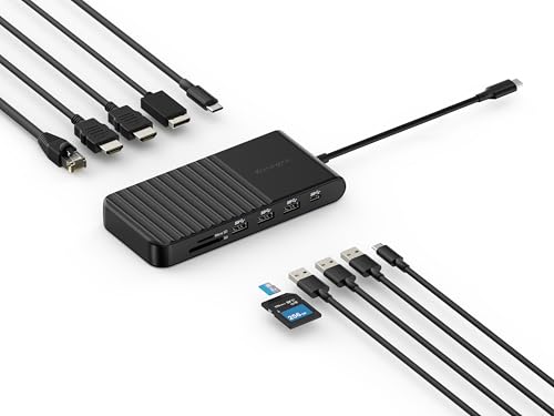Hub USB C Kensington UH1510P station triple écran 11 en 1 avec charge pass-through 85W