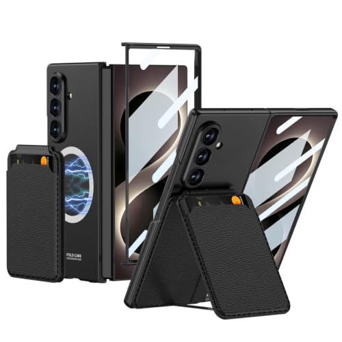 Coque Samsung Galaxy Z Fold8 Ultra noire avec protège-écran et porte-cartes intégrés