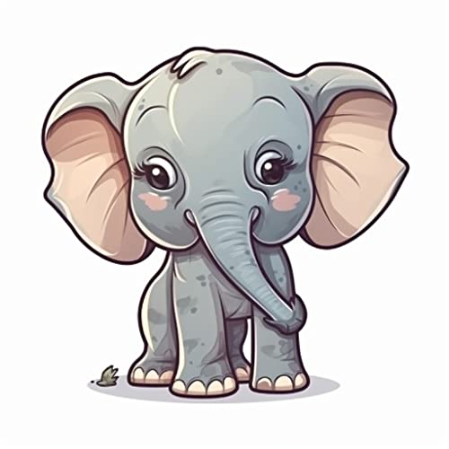 Image of Yoonek Graphics Elephant Vinyl Decal Sticker for Car Window, Laptop, and More. #1927Option15-4