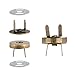 TIMESETL 20Set 14/18mm Magnetic Snap for Purse Magnetic Bag Fastener Clasp Button with Storage Box - Silver/Antique Brass