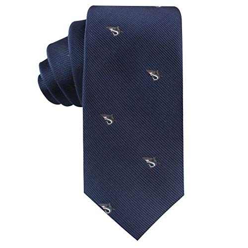 AUSCUFFLINKS Shark Skinny Tie Mens Necktie Animal Tie | Wolf