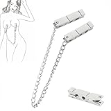 ALMYMM Nippelklemmen Brustwarzen Nipple mit Kette Clamps Sex klemmen Extra Stark Brust Stimulator Erotik SM BDSM Fetisch Nippelkett Sexspielzeug Für Frauen Männer