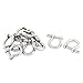 Aexit Stainless Steel Fall Protection Wire Rope Bow Shackle Fasteners M5 Restraint Ropes & Lanyards Thread 10pcs
