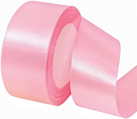 23m Gold Satin Ribbon 10mm for Crafting,Fabric Double Sided Ribbon Balloon Ribbon Cake Ribbon Thick Gold Ribbon for Gift Wrapping,Xmas,Wedding,Hair Bows Making,Cake Birthday Party Decorations
