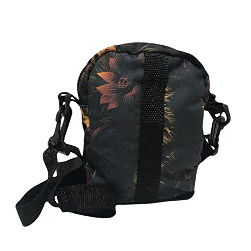 Mini Bolsa Lateral Chronic Shoulder Bag Folha Preta Tamanho:Único;Cor:Preto