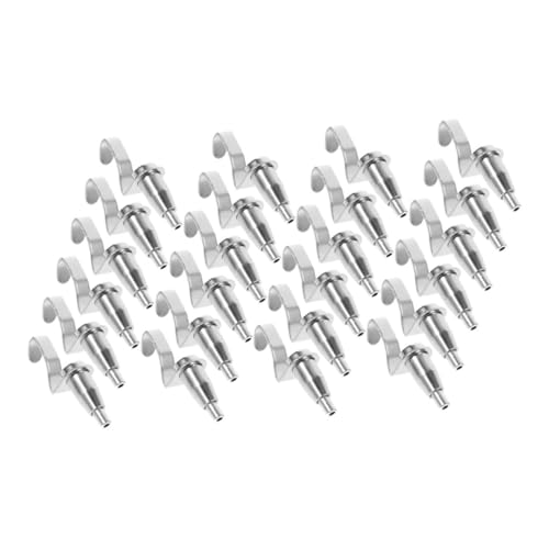 Image of Homoyoyo 24pcs Adjustable Picture Rail Hanging Hooks for of Photos and Artwork Durable Construction for Galleries and Exhibitions