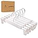 Produktbild VEHHE Hosenbügel Weiß, Kleiderbügel Hosen Rockbügel Platzsparend, 16er Set, Hosenbügel Kleiderbügel mit rutschfest und 360° Drehbar Clips
