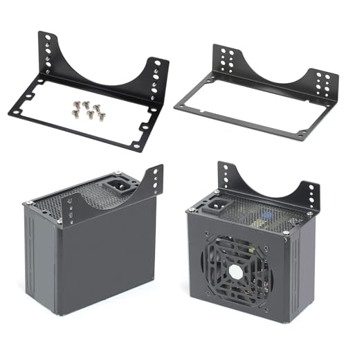 Soporte metálico para fuente SFX con espacio para ventilador 12cm y 14cm miniatura 2