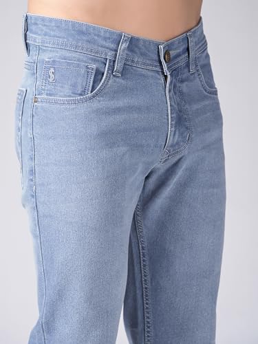 Image of LOUIS STITCH Men's Mid Rise Raw Wash Regular Fit Jeans (LSJNS-CF)