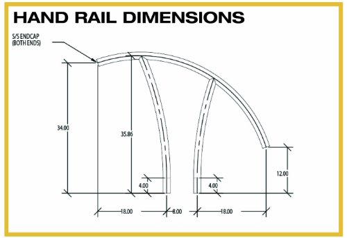 S.r.smith Art-1001S Artisan Series Single Pool Hand Rail #TOP3