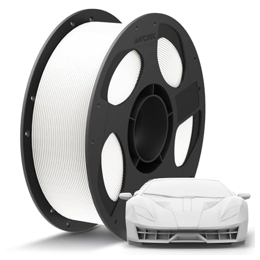 ANYCUBIC PLA Plus (PLA+), 3D Printer Filament 1.75mm, High Toughness 3D Printing Filament, Dimensional Accuracy +/- 0.02mm, Print with Most FDM 3D Printers, 1KG Reusable Spool, White