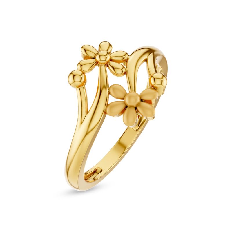 Image of KISNA 9KT / 14KT / 18KT Flossie Yellow Gold Ring For Women | S14