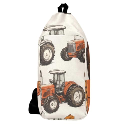 Sac à dos à bandoulière tomates tracteurs multicolore compact 16cm